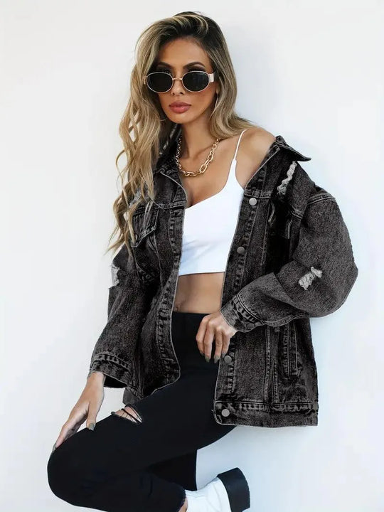 Oversized Jeansjacke für Damen
