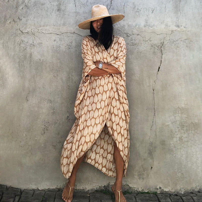 Glamouröse Sonnenschutz Resort Strandkleid Cover Up