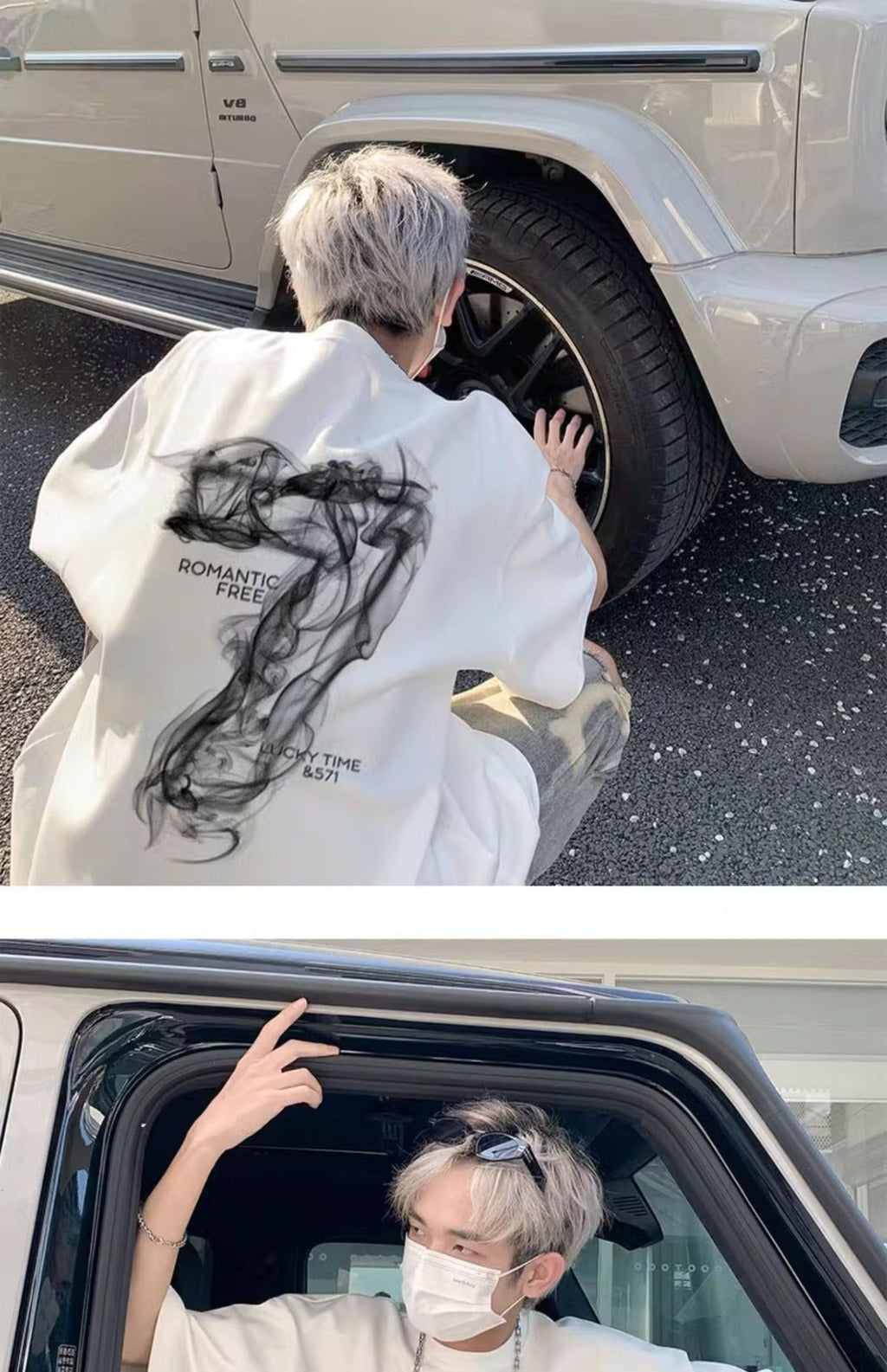 Lockeres T-Shirt in Übergröße für Männer