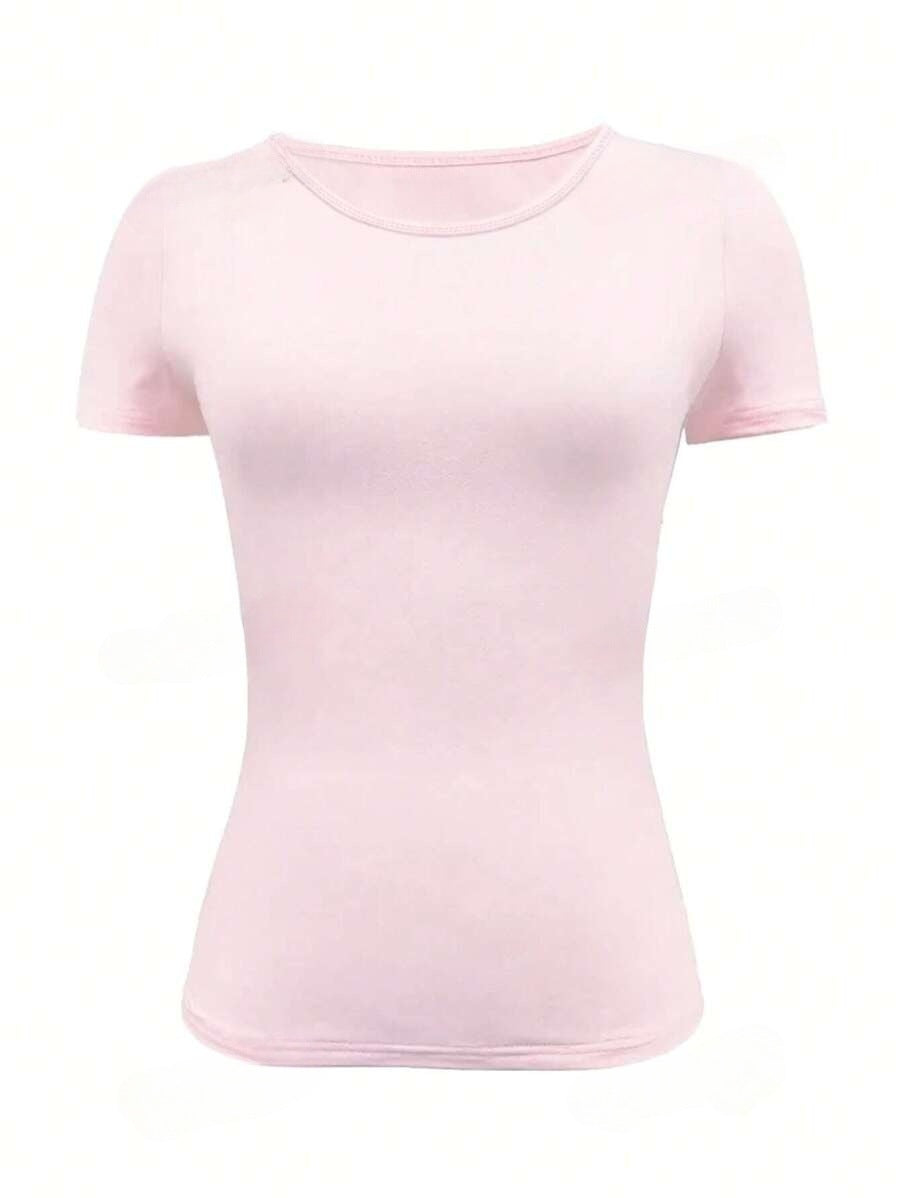 Rundhalsausschnitt Kurzarm T-Shirt