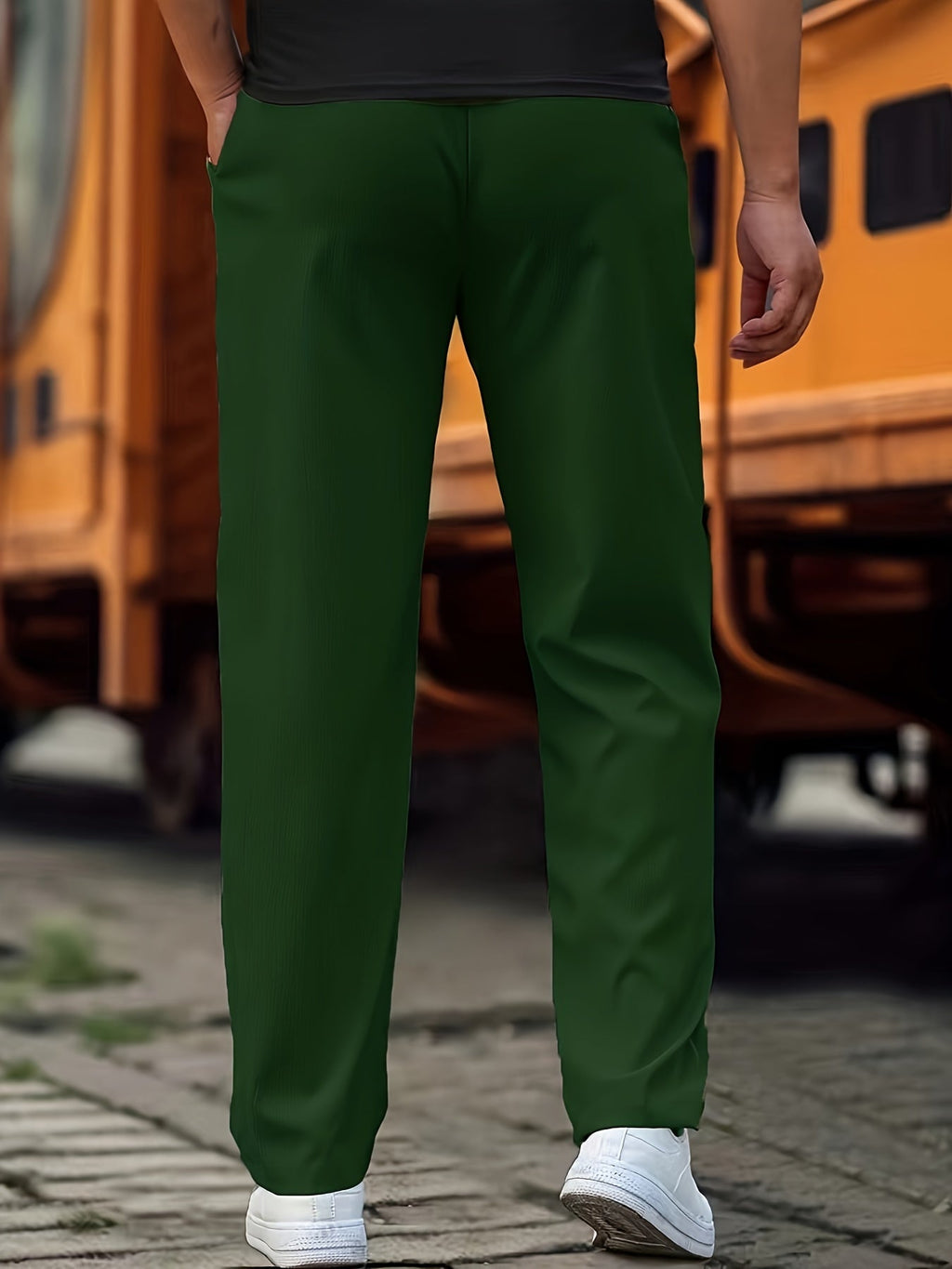 Stilvolle Kordelzug Athletische Hosen mit Taschen für Herren