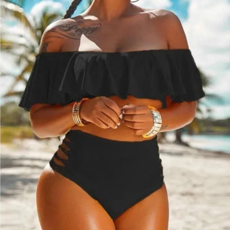 Shopnory | Bikini für den Strand mit hoher Taille