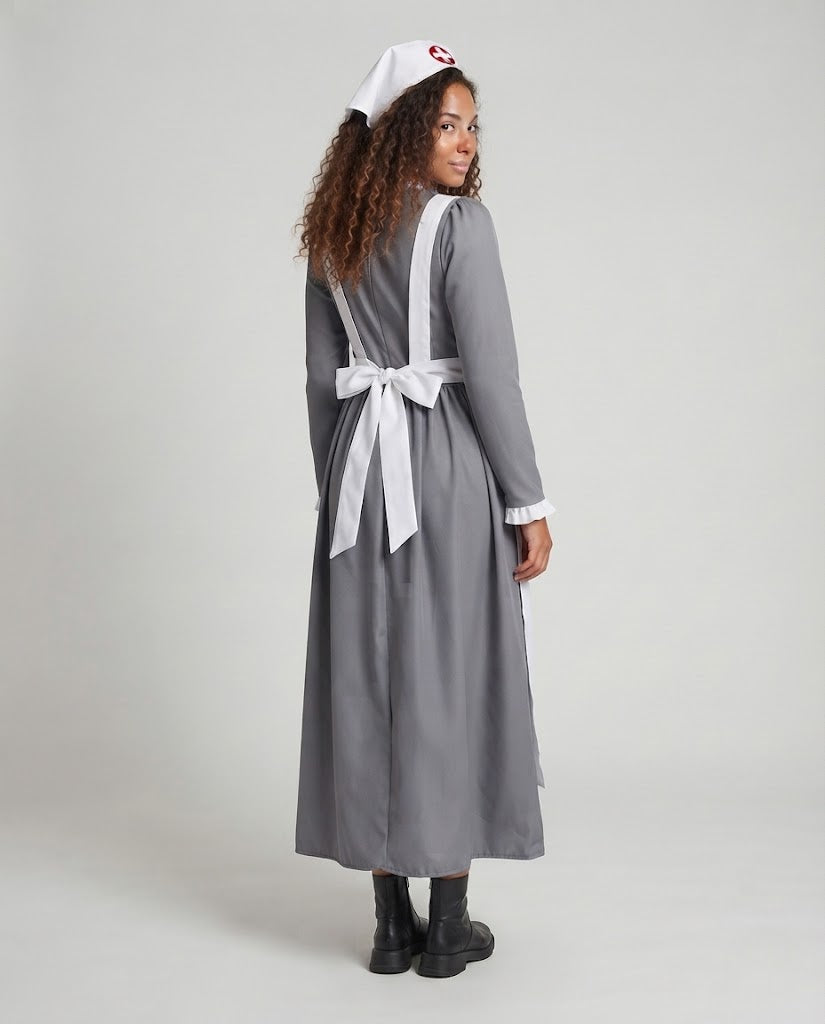 Damen Kostüm im Krankenschwester-Stil mit Schürze Shop Nory