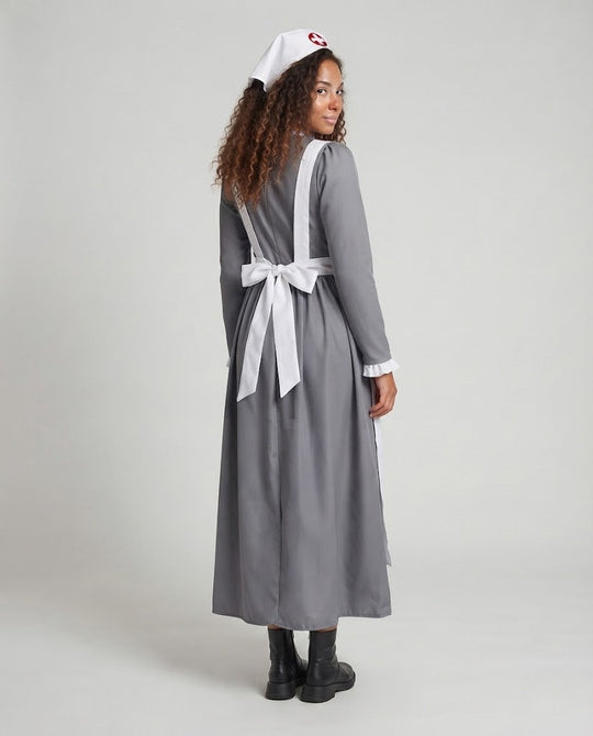Damen Kostüm im Krankenschwester-Stil mit Schürze Shop Nory