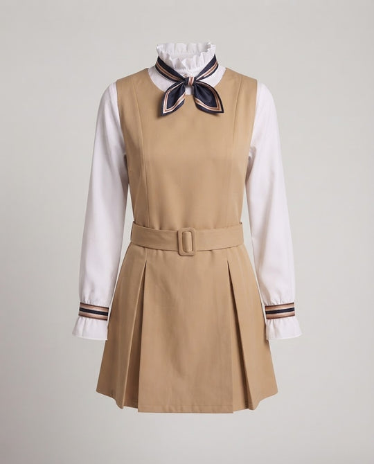Damen modisches Kleid mit Schleife Shop Nory
