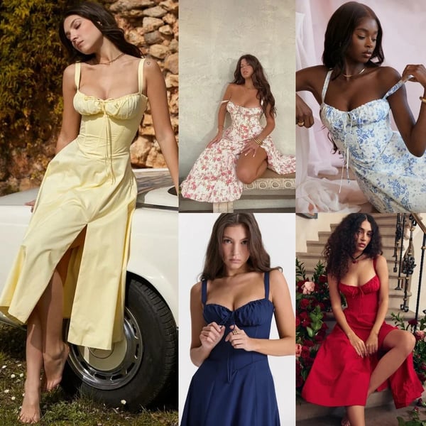 Trendiges Bustier-Sommerkleid für Damen - Elegant und Figurschmeichelnd