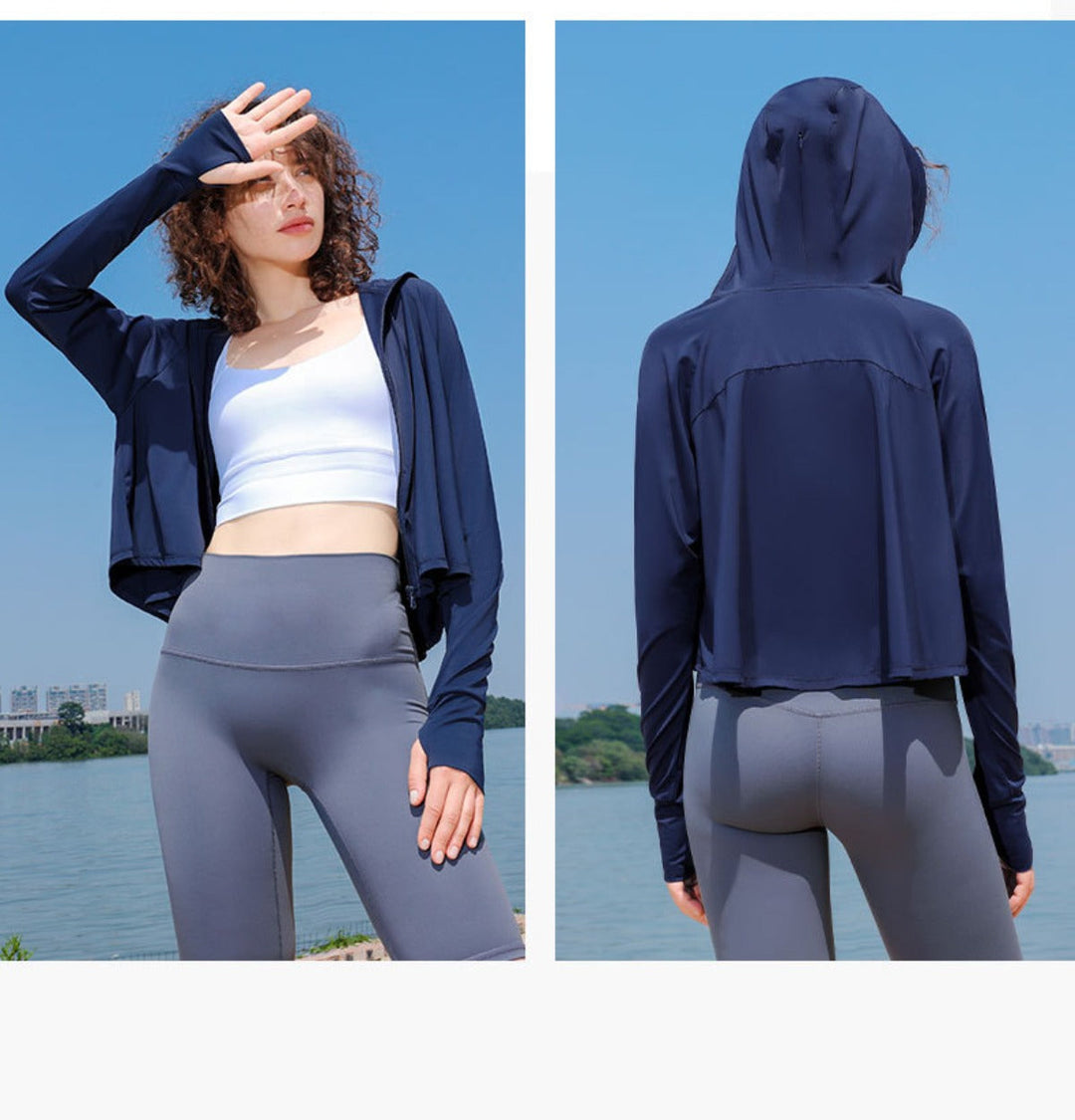 Sonnenschutzkleidung mit Kapuze