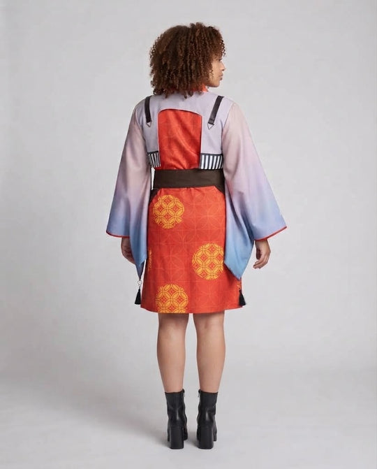 Damen traditionelles Kimono-Kostüm-Set mit kunstvollen Details und Accessoires Shop Nory