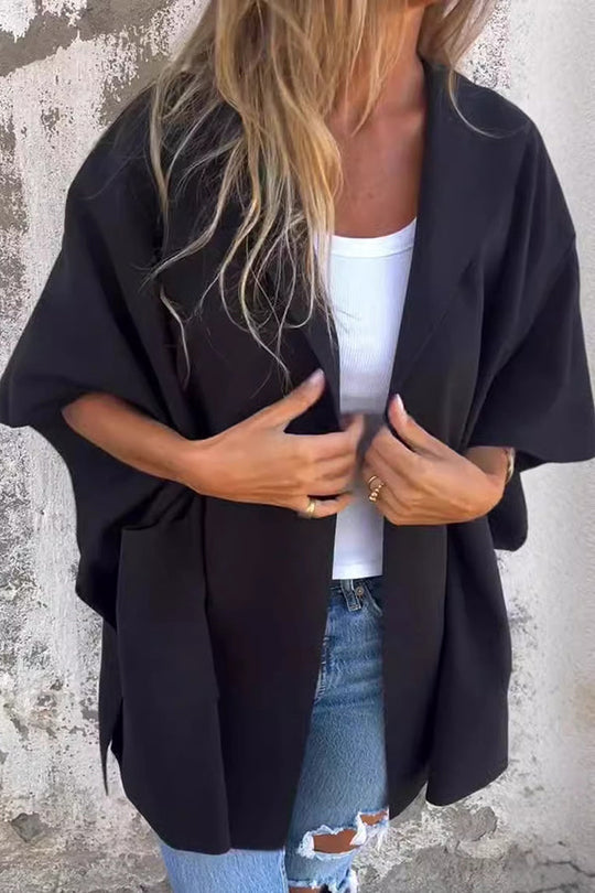 Übergroßer Losvallender Cape Mantel Damen