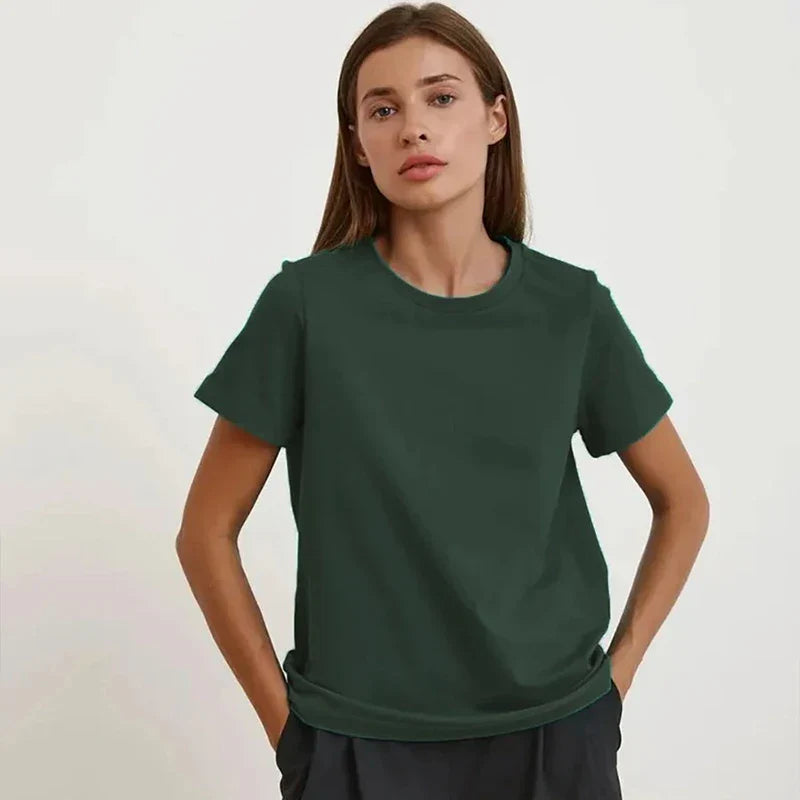 Damen-T-Shirt Aus 100% Baumwolle