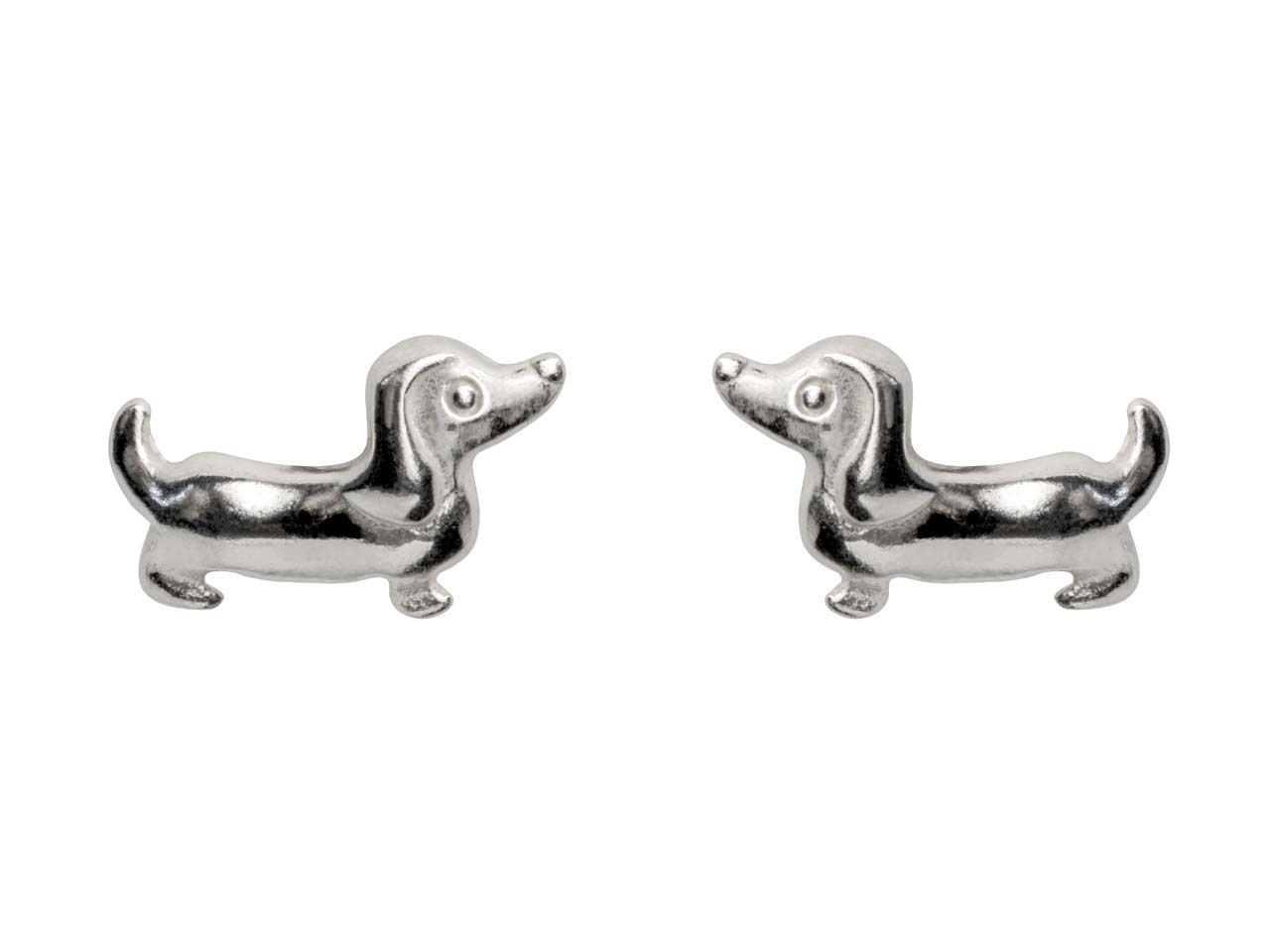 Dackel Ohrringe aus Silber - Dachshund Ohrstecker | Shop Nory
