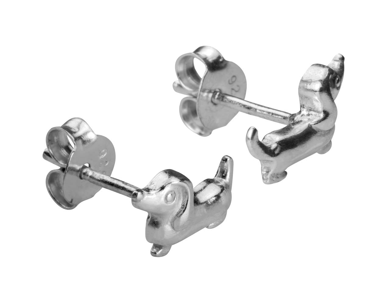Dackel Ohrringe aus Silber - Dachshund Ohrstecker | Shop Nory