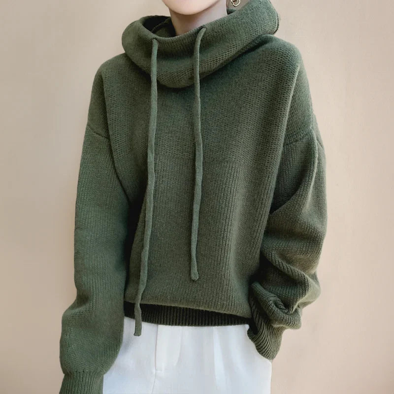 Merinowolle Damen Rollkragenpulli