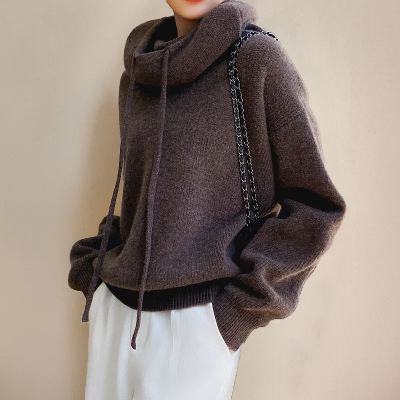 Merinowolle Damen Rollkragenpulli