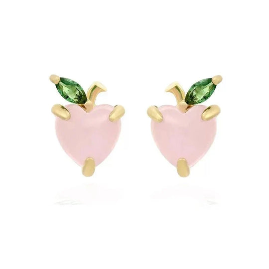 Zierliche Obst Hoop & Stud Ohrringe