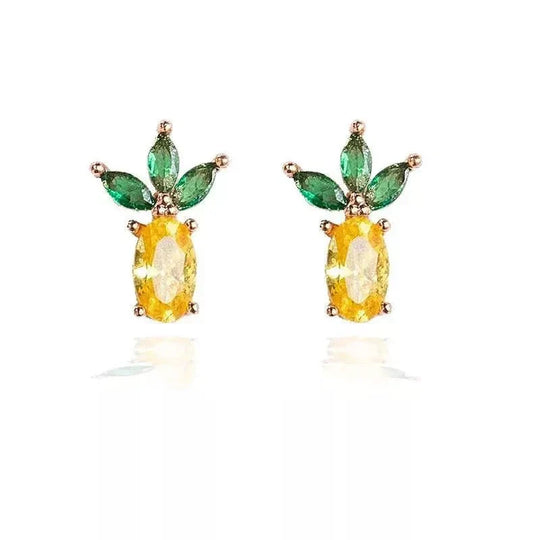 Zierliche Obst Hoop & Stud Ohrringe