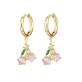 Zierliche Obst Hoop & Stud Ohrringe