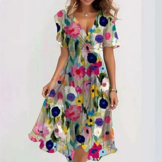 Damen Elegant Sommerkleid Partykleid