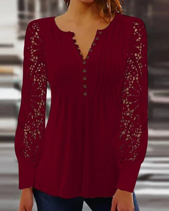 Damen Elegant Oberteil Schicken