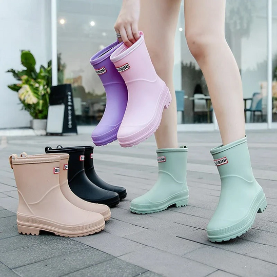 Damen Wasserdichte Gummistiefel Boots