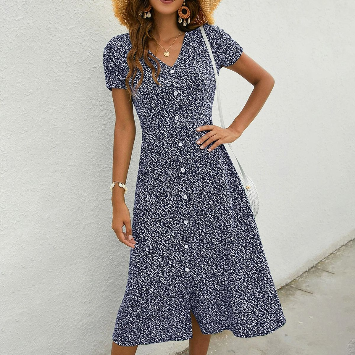 Luftiges Sommerkleid Midi