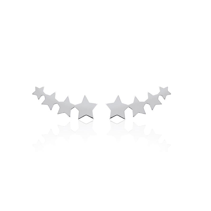 Stern Ohrklemmen für Damen aus Silber, Ear Climber | Shop Nory