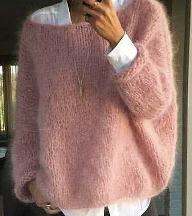 Damen Oversize Pullover Sweater