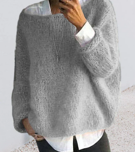 Damen Oversize Pullover Sweater