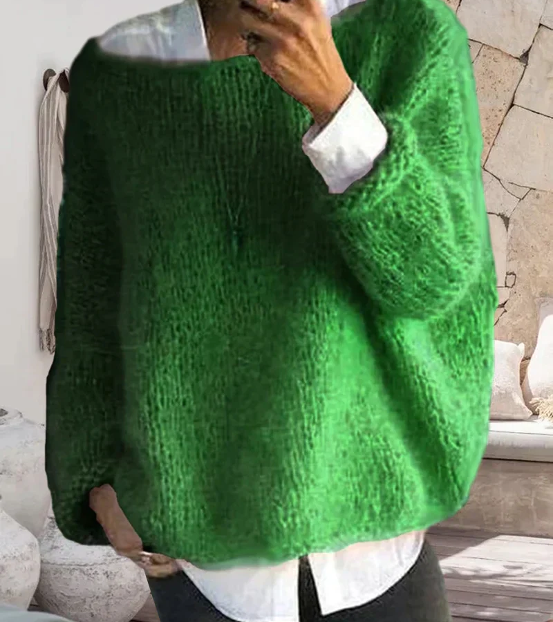 Damen Oversize Pullover Sweater