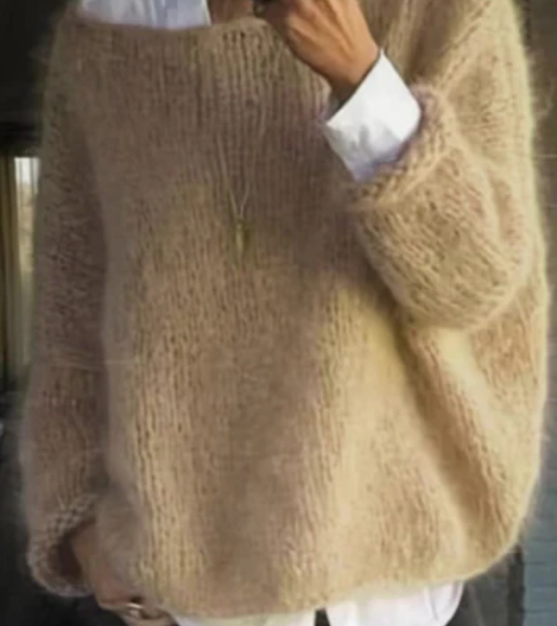 Damen Oversize Pullover Sweater