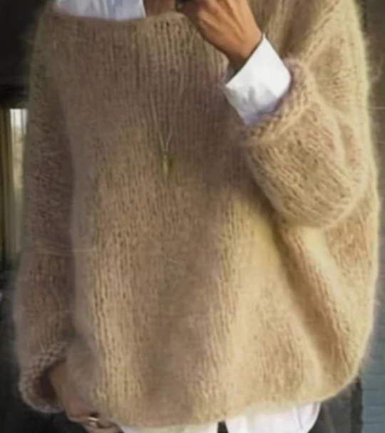 Damen Oversize Pullover Sweater