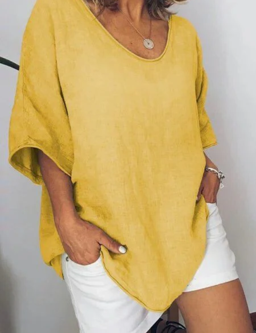 Damen Oversized T-Shirt Weiß