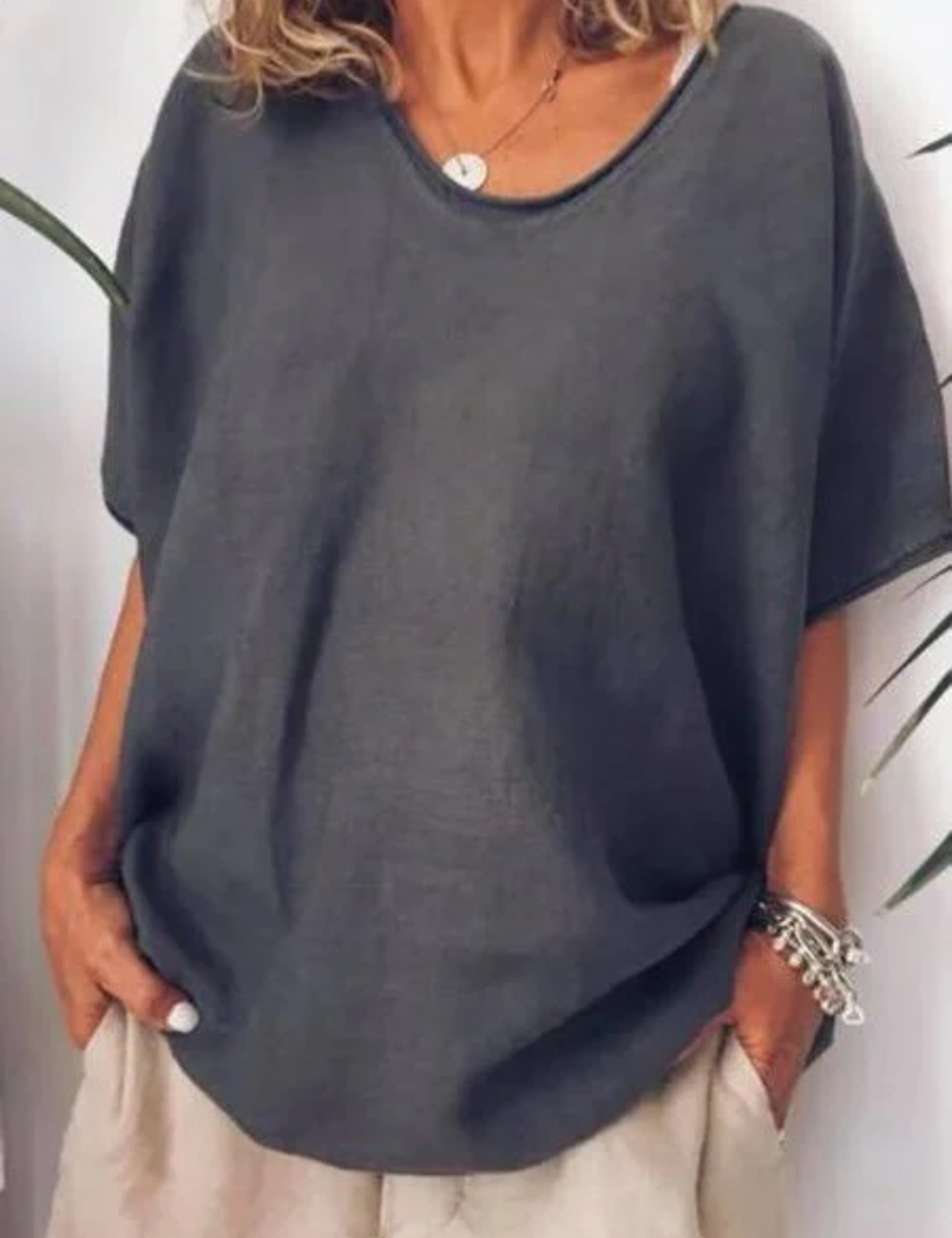 Damen Oversized T-Shirt Weiß