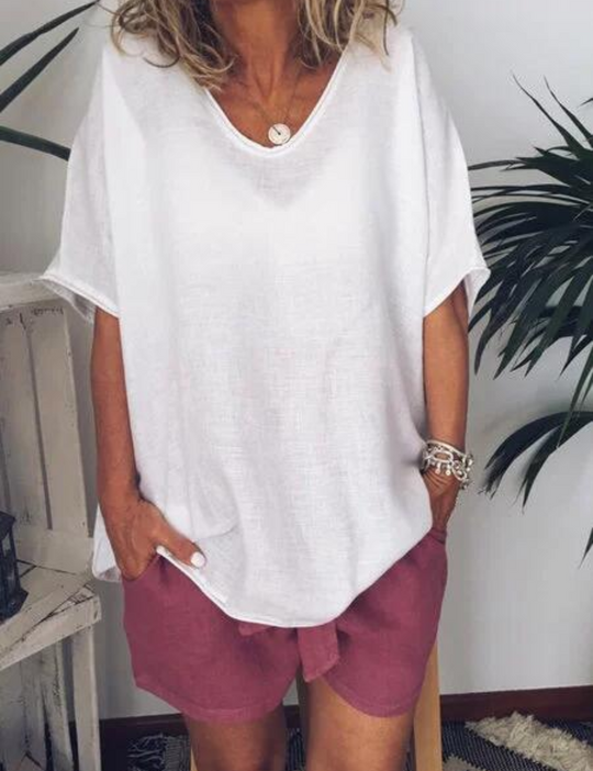 Damen Oversized T-Shirt Weiß