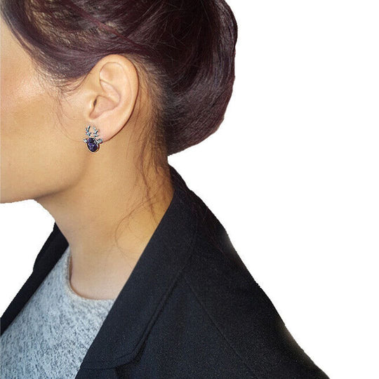 Winterliche Weihnachts-Rentier-Ohrstecker | Shop Nory