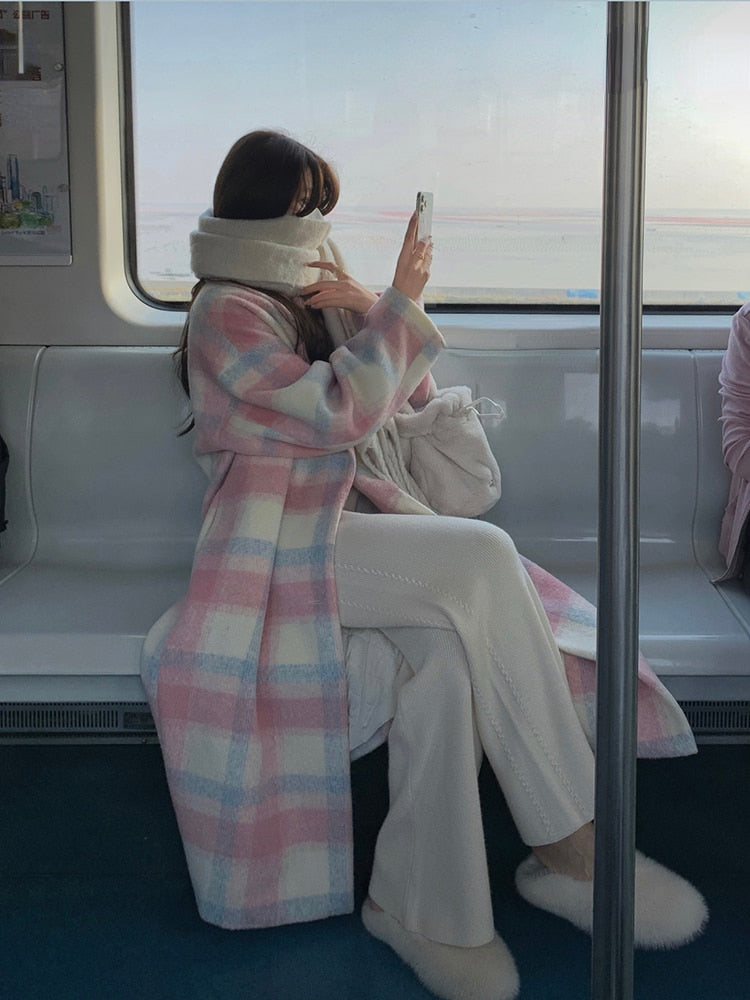 Lange mit Knöpfen für Frauen Ideal für Den Herbst und Den Winter