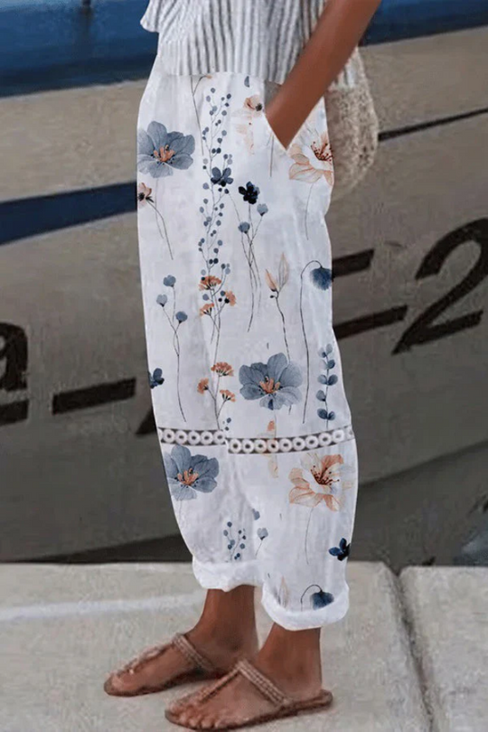 Lässig Einzigartig Bedruckte Knopf-Taschen-Hose