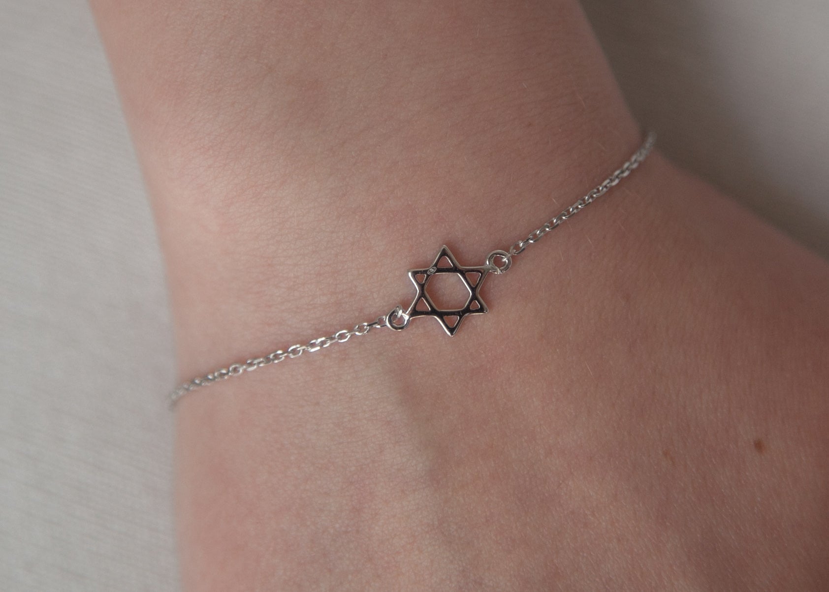 Davidstern Armband aus Silber | Shop Nory