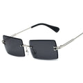 Modische Rechteckige Sonnenbrille Im Retro Stil