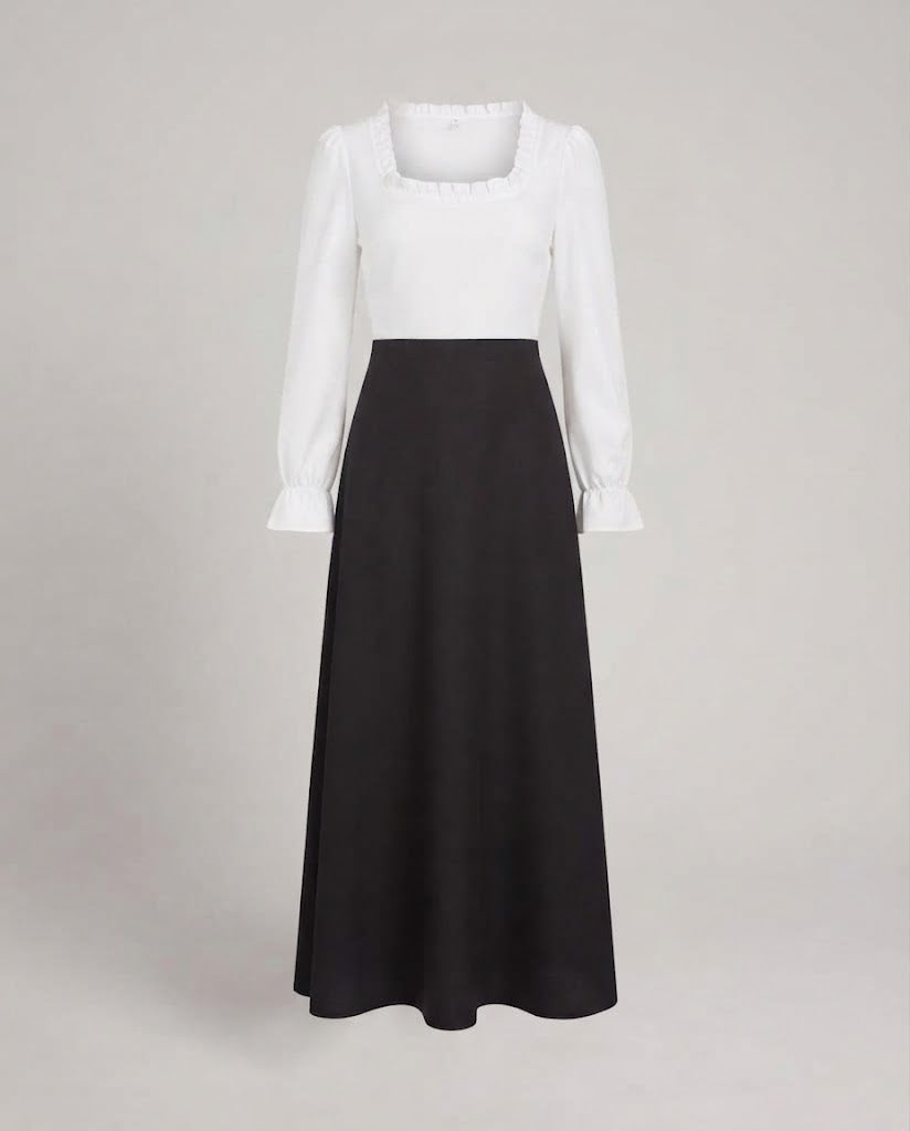 Damenhistorisches Kostümkleid mit modernen Akzenten und Schwungrock Shop Nory