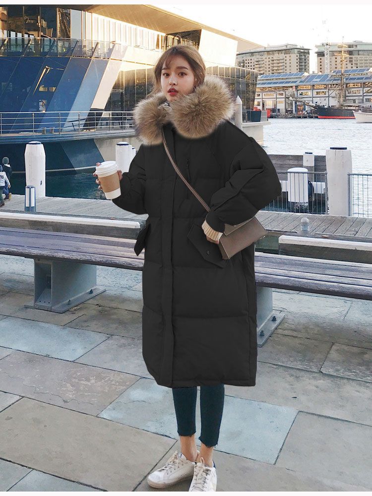 Shopnory | Gepolstertes Jacket mit Pelzkragen für Damen