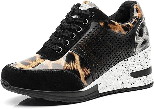 Orthopädische Sneakers mit hohen Absatz und Keilabsatz