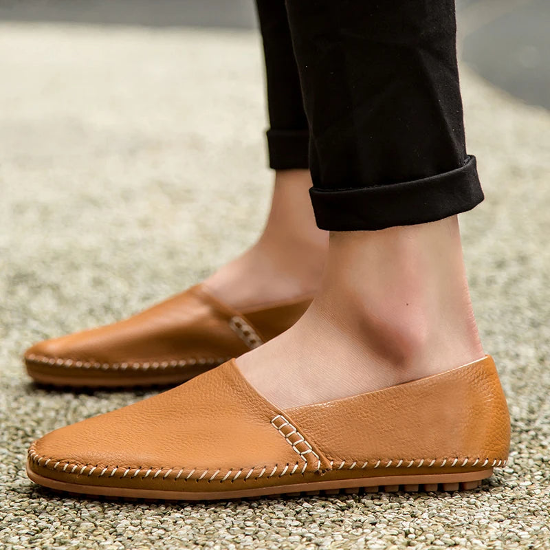 Bequeme Lederhalbschuhe für den Alltag Shopnory Shopnory