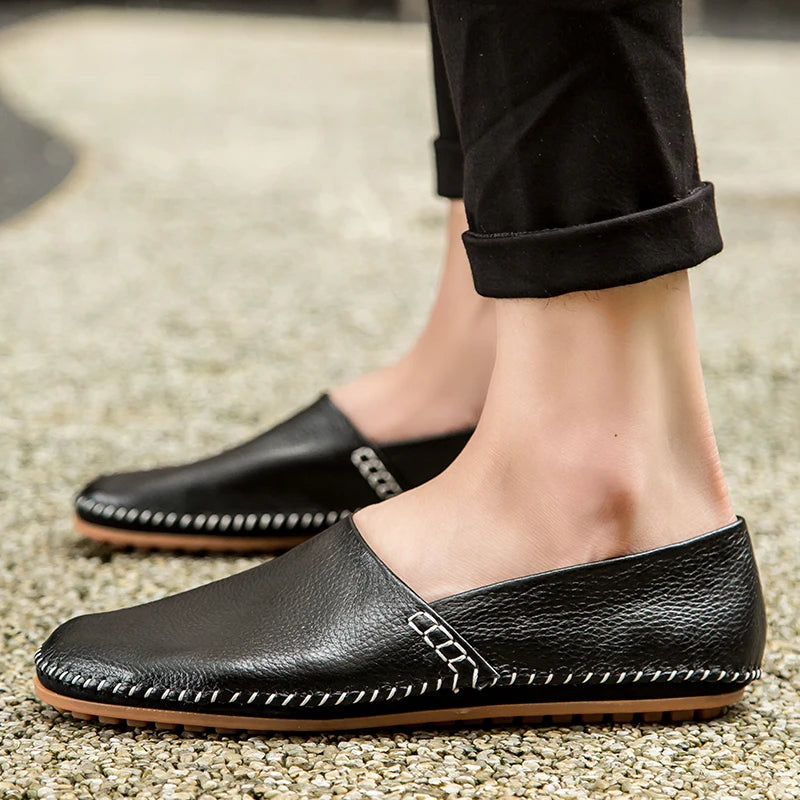 Bequeme Lederhalbschuhe für den Alltag Shopnory Shopnory