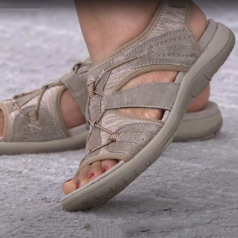Damensandalen für Wanderschuhe