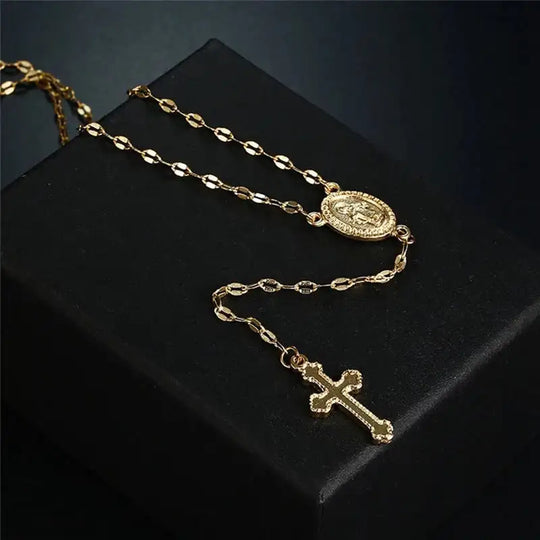 Elegante Rosenkranz Kette für Damen