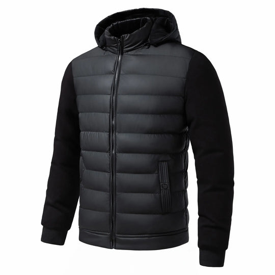 Shopnory | Freizeitwinterjacke mit Kapuze für Herren