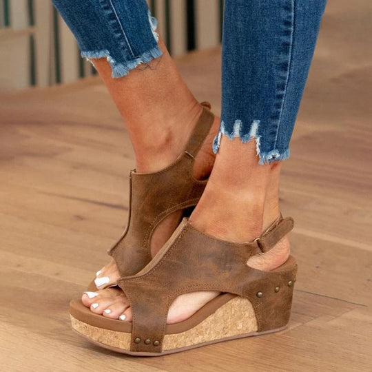 Sandalen Mit Keilabsatz