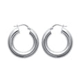 Creolen Silber 925 – Dicke, glänzende Ohrringe für Damen | Shop Nory