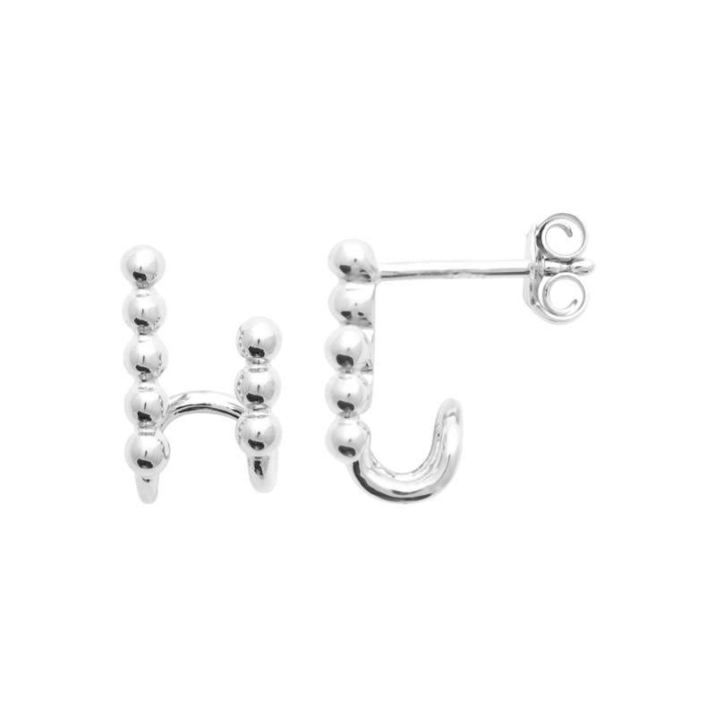 Doppel-Ohrringe aus Silber mit Perlen | Shop Nory